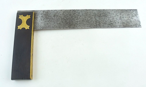 12" rosewood and brass try square