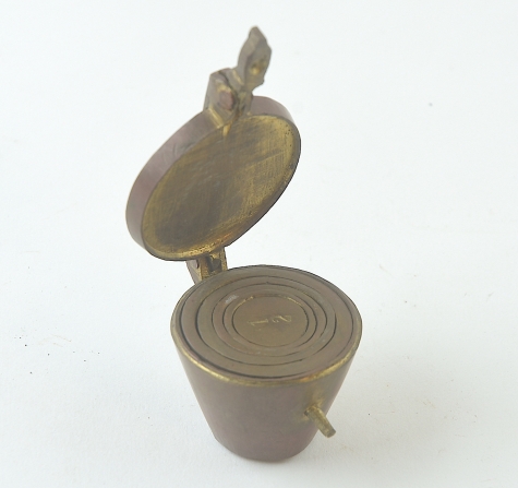 Nesting set of brass cup weights