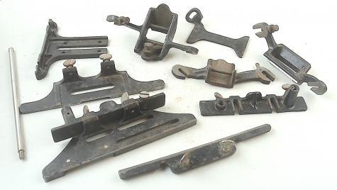 7 parts for Stanley No. 193 fiber board plane