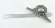 Starrett 12" rule with Starrett protractor head Starrett 12" rule with Starrett protractor head