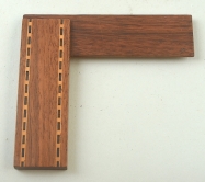 Small walnut try square with banded inlay Small walnut try square with banded inlay
