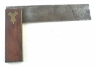 7:" rosewood and brass try square 7:" rosewood and brass try square